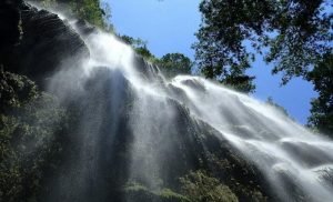 Beautiful waters of Tumalog Falls in Oslob
