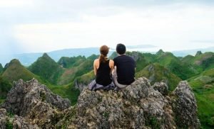 Lovers at the top of Osmeña Peak