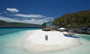 Sumilon sandbar in Oslob