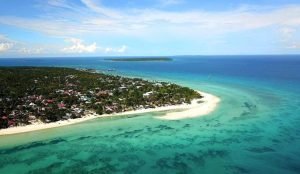 Aerial view of Bantayan Island Beach